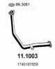 DAIHA 1740187621 Exhaust Pipe